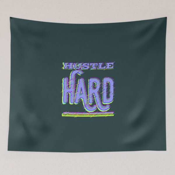 Item preview, Hustle Hard | Motivational Design Gym Entrepreneurship designed and sold by AstronautMerch.