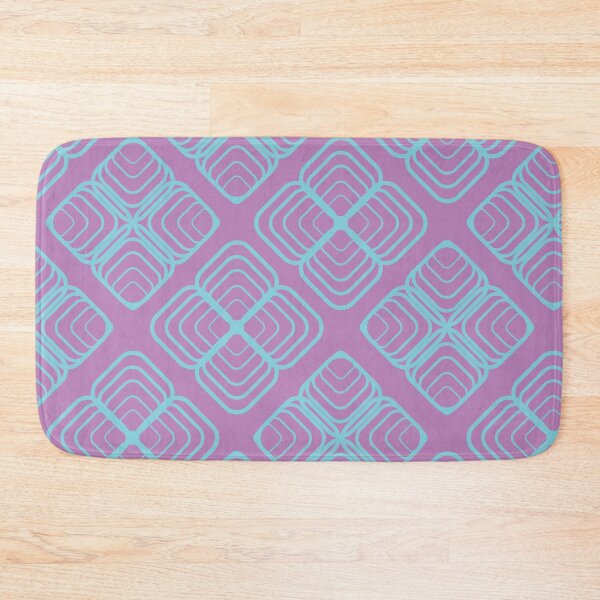 Item preview, Abstract Geometric Seamless Pattern with Rounded Square Line Motif on Purple Background designed and sold by ChaReePat.