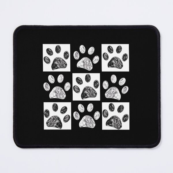 Item preview, Hand Drawn Paw Print Checkerboard Grid designed and sold by Dmo3HarkoArt.