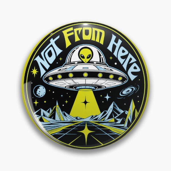 Item preview, Not From Here Shirt, Alien UFO Graphic Tee, Retro Sci Fi T-Shirt, Aliencore Aesthetic Shirt, Cosmic Wanderer Gift, Space Lover Vintage UFO Tee designed and sold by KAYJAY DESIGNS.