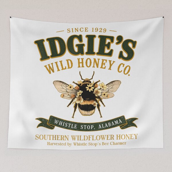 Item preview, Idgie's Wild Honey Co Southern Wildflower Honey Vintage Bee designed and sold by GalenoHenley.