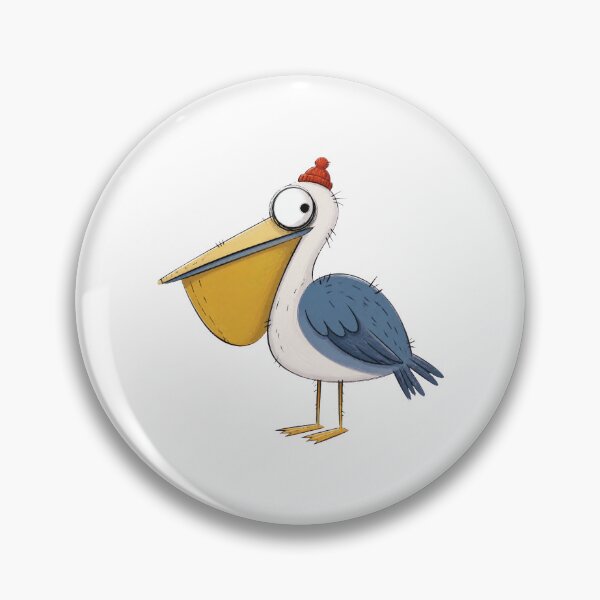 Item preview, Pelican in a Brick-Red Knit Cap designed and sold by The-Art-of-D.