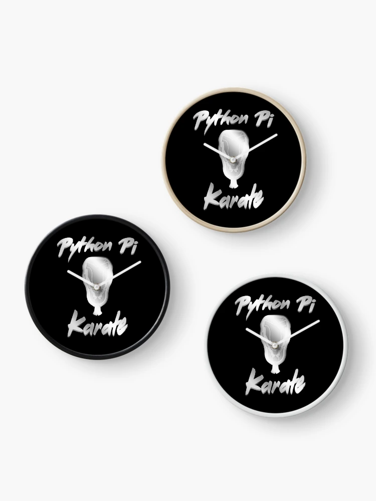 Thumbnail 3 of 4, Clock, Python Pi Karate Metal Effect designed and sold by BRU Design.