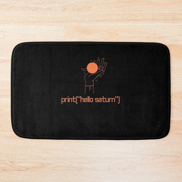Item preview, Hello, Saturn — A Coder's Greeting to Space designed and sold by MinimalShop01.