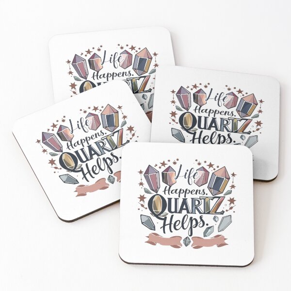 Item preview, Life Happens Quartz Helps Design For Quartz Collectors designed and sold by Glitch-Cult.