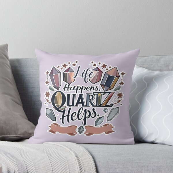 Item preview, Life Happens Quartz Helps Design For Quartz Collectors designed and sold by Glitch-Cult.
