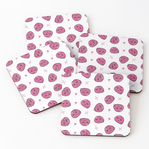 Item preview, Mochi Madness – Kawaii Pink Mochi Pattern designed and sold by TheUnraveled.