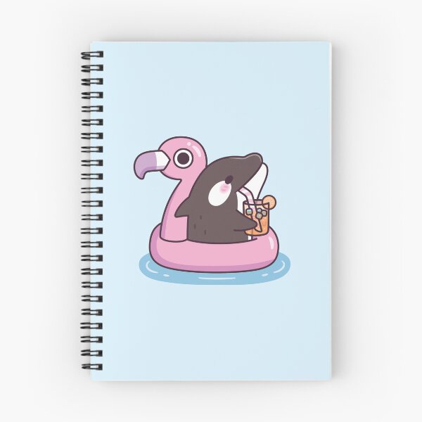 Item preview, Funny Orca Chilling With Flamingo Pool Float designed and sold by rustydoodle.