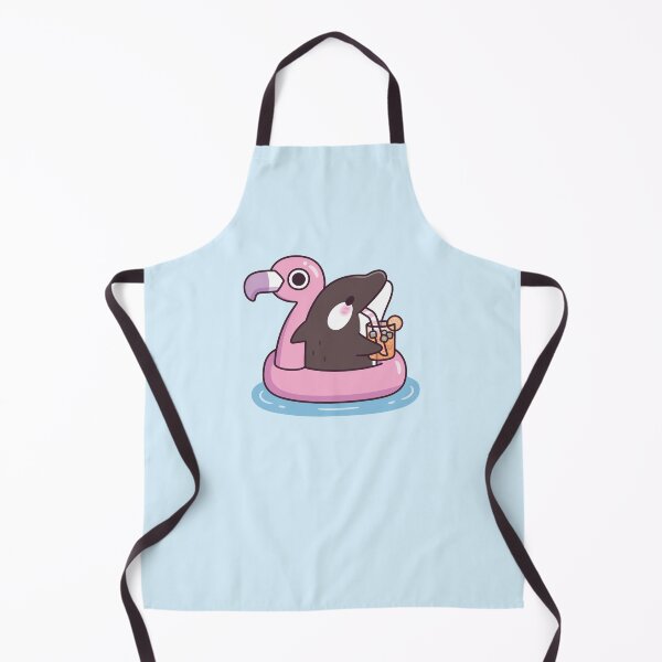Item preview, Funny Orca Chilling With Flamingo Pool Float designed and sold by rustydoodle.