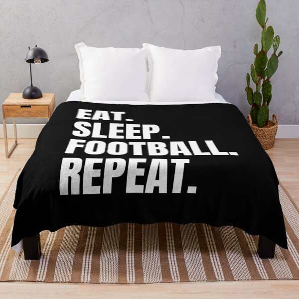 Item preview, Eat. Sleep. Football. Repeat. – Funny Sports Slogan Design designed and sold by Vision Crafted.