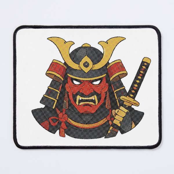 Aperçu de l'œuvre Masque Samurai Oni créée et vendue par minordesignrev.