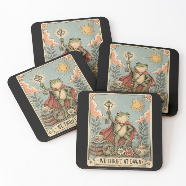 Item preview, We Thrift at Dawn Vintage Frog Thrifting Humor designed and sold by DuneHaicna.