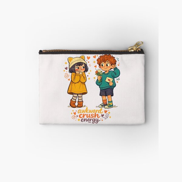 Item preview, Awkward Crush Energy – Cute Shy Romance Illustration designed and sold by inkoutninja.