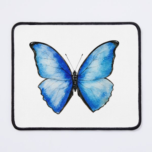 Item preview, Vibrant Blue Morpho Butterfly Watercolor designed and sold by Mvicen.
