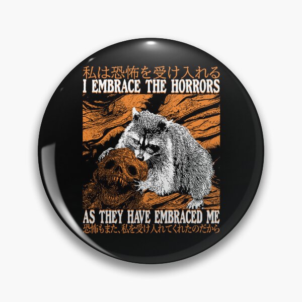 Item preview, I Embrace The Horrors Raccoon designed and sold by VintageMedatsu.