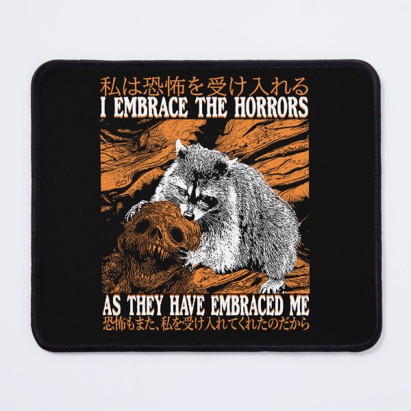 Item preview, I Embrace The Horrors Raccoon designed and sold by VintageMedatsu.