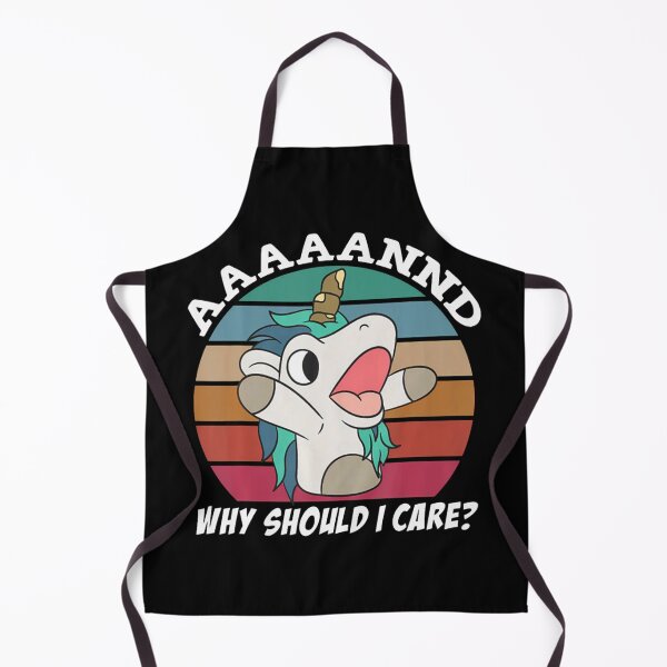 Item preview, And Why Should I Care Funny Sarcastic Unicorn designed and sold by CoupleDrawing-J.