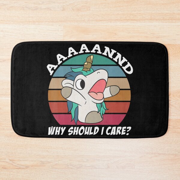 Item preview, And Why Should I Care Funny Sarcastic Unicorn  designed and sold by CoupleDrawing-J.