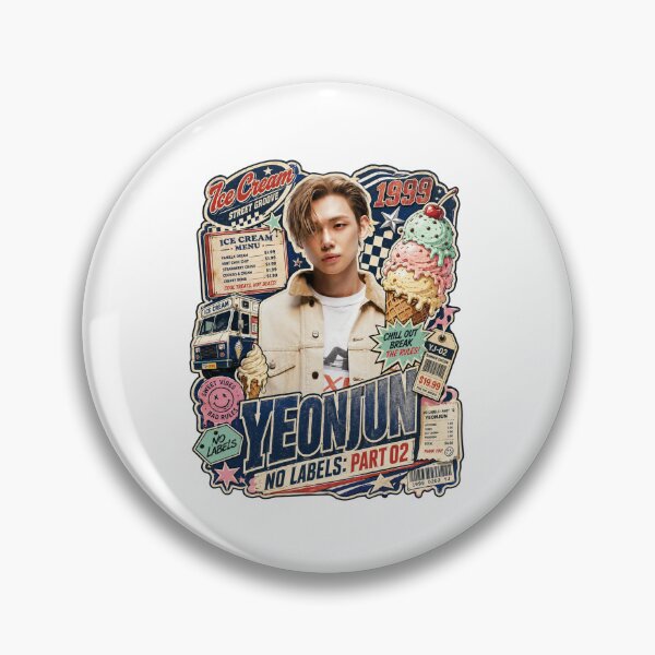 Item preview, Yeonjun Ice Cream Funk Rock Vibe Fan Art designed and sold by Valeree Store.