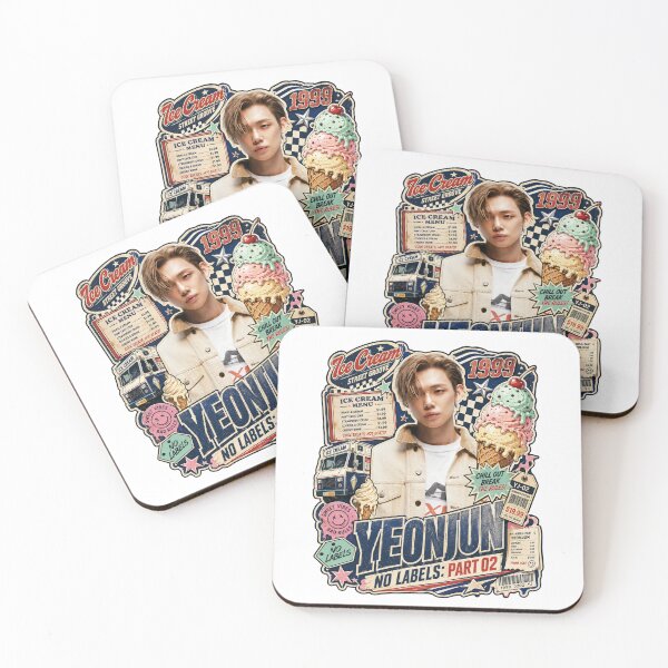 Item preview, Yeonjun Ice Cream Funk Rock Vibe Fan Art designed and sold by Valeree Store.