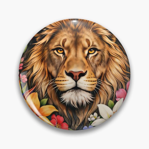 Item preview, lion with flowers designed and sold by karlosss.