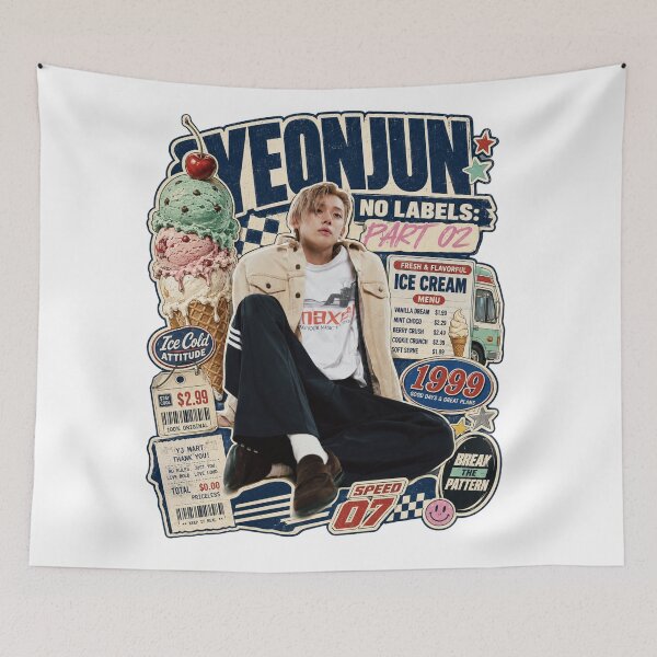 Item preview, Yeonjun Ice Cream Sweet and Sour Fan Art designed and sold by Valeree Store.