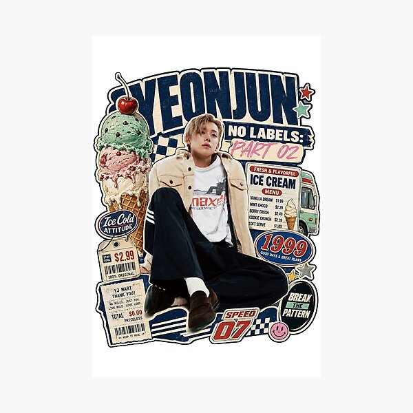 Item preview, Yeonjun Ice Cream Sweet and Sour Fan Art designed and sold by Valeree Store.