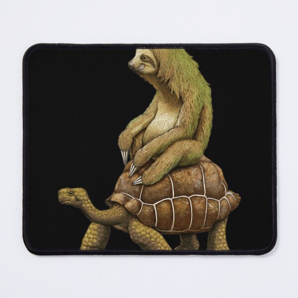 Item preview, Slow Living Sloth Riding A Tortoise designed and sold by ToonFusionS.
