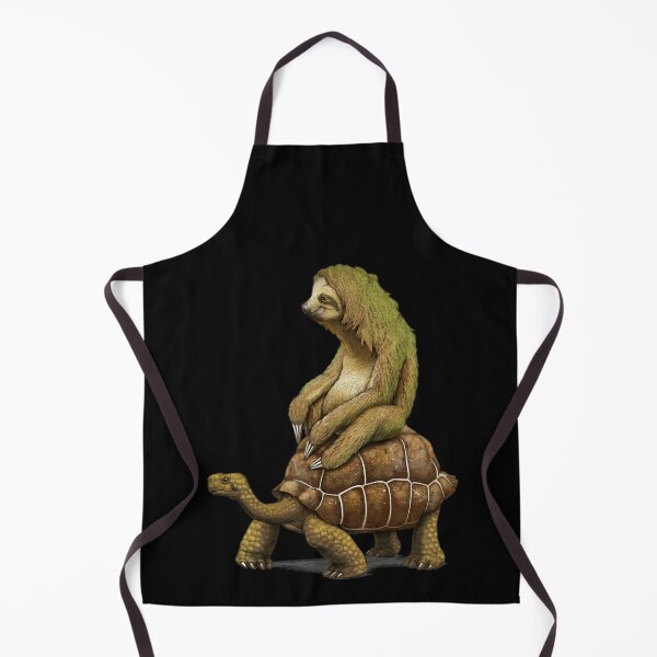 Item preview, Slow Living Sloth Riding A Tortoise designed and sold by ToonFusionS.