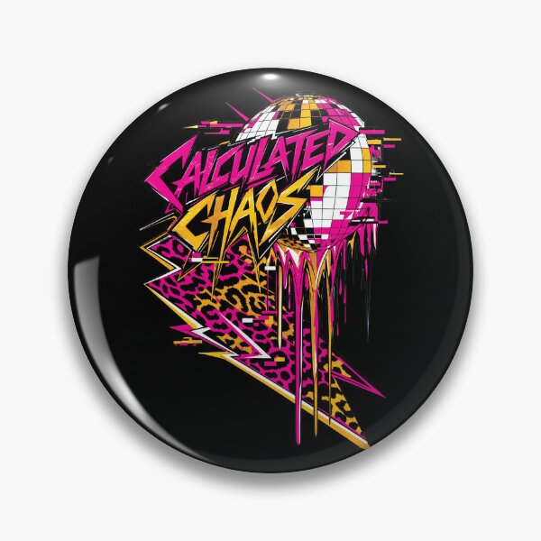 Item preview, Calculated Chaos 80s Retro Shirt, Neon Disco Ball Tee, Glitchcore Graphic T-Shirt, Vaporwave Streetwear, Synthwave Party Shirt, Maximalist Pop Art Tee, Retro Club Fashion designed and sold by KAYJAY DESIGNS.