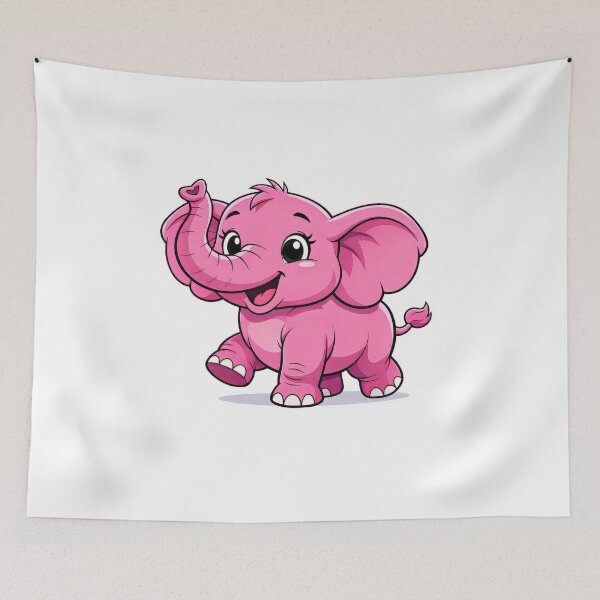 Item preview, pink elephant designed and sold by karlosss.