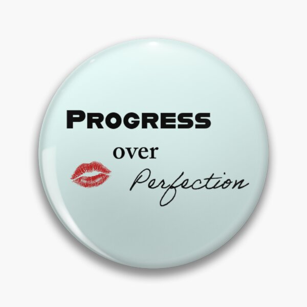 Item preview, Progress Over Perfection - Motivational Typography Design designed and sold by Palette & Hue.