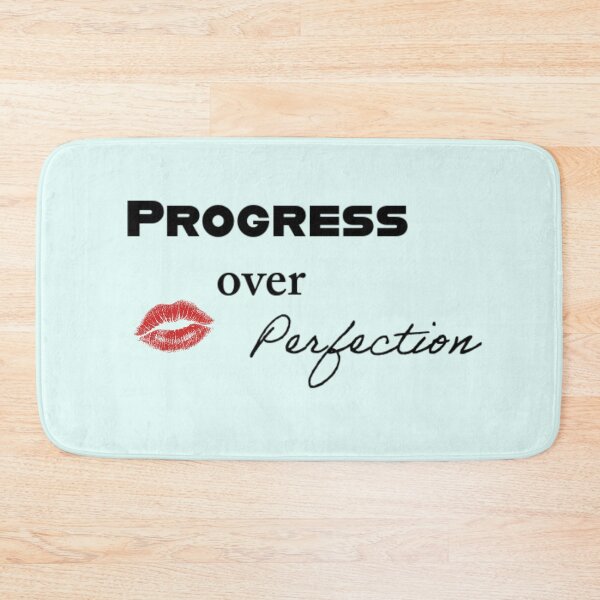 Item preview, Progress Over Perfection - Motivational Typography Design designed and sold by Palette & Hue.