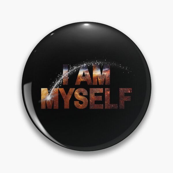 Item preview, I Am Myself Galaxy Typography Inspirational Motivation designed and sold by DuneHaicna.