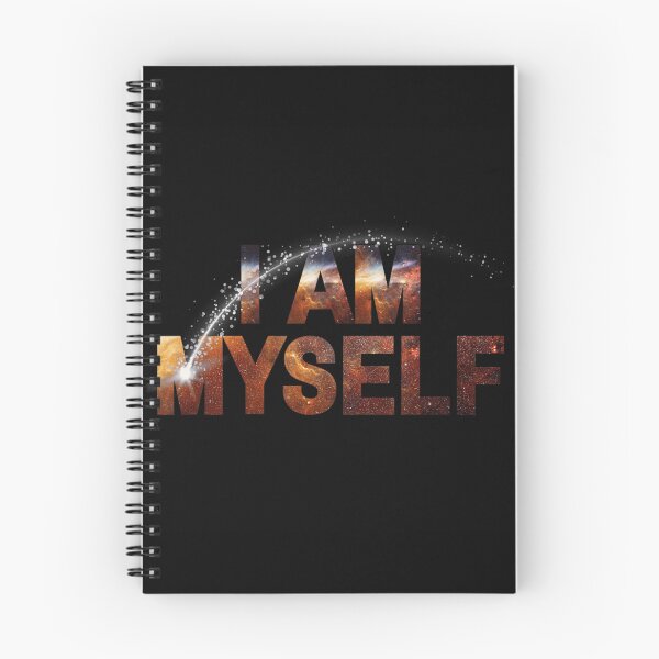 Item preview, I Am Myself Galaxy Typography Inspirational Motivation designed and sold by DuneHaicna.