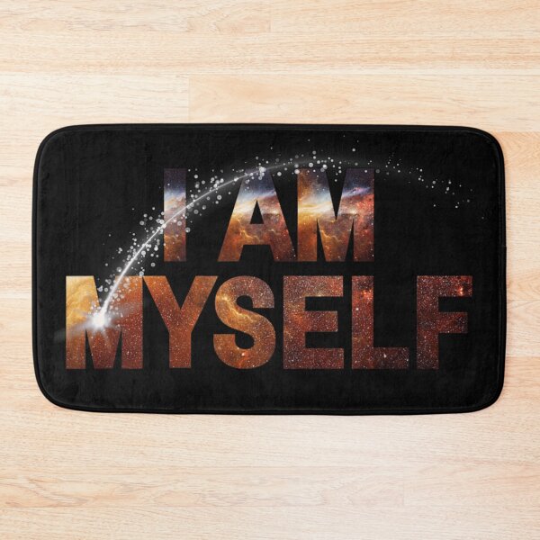 Item preview, I Am Myself Galaxy Typography Inspirational Motivation designed and sold by DuneHaicna.
