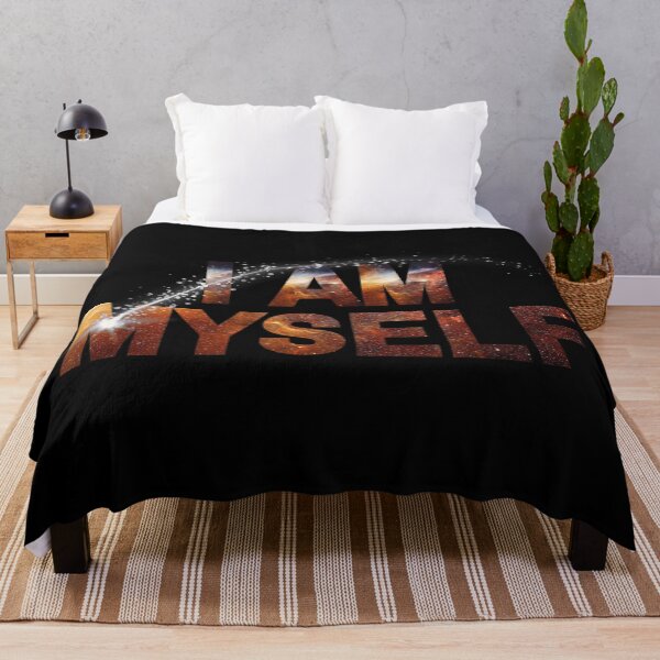 Item preview, I Am Myself Galaxy Typography Inspirational Motivation designed and sold by DuneHaicna.