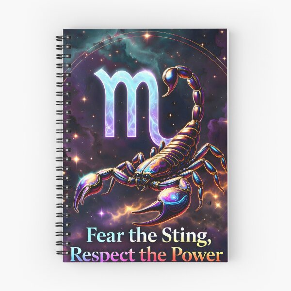 Item preview, Scorpio Fear The Sting Respect The Power Galaxy Zodiac Art designed and sold by Zodiac Celestial Art.