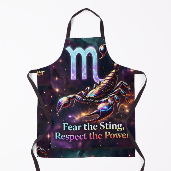 Item preview, Scorpio Fear The Sting Respect The Power Galaxy Zodiac Art designed and sold by Zodiac Celestial Art.