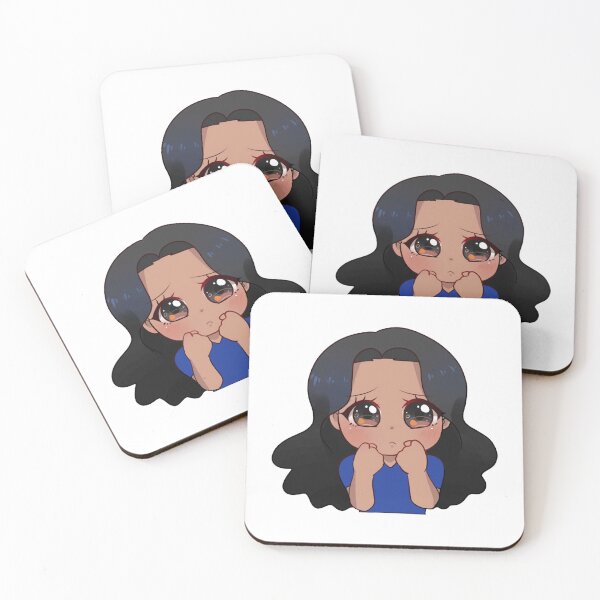 Item preview, Puppy Eyes Cute Anime Chibi Girl Crying Sad Emote designed and sold by Dourdane.