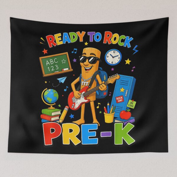 Item preview, Ready to Rock Pre-K Back to School Guitar School Fun designed and sold by DuneHaicna.