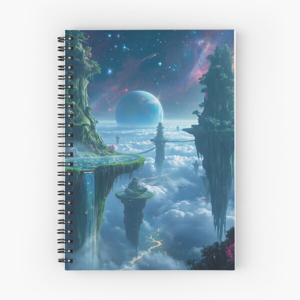 Item preview, Floating Mountain Alien Ecosystem Fantasy Landscape designed and sold by Luminous Wilds.