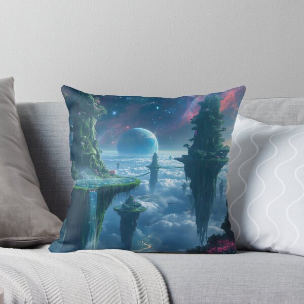 Item preview, Floating Mountain Alien Ecosystem Fantasy Landscape designed and sold by Luminous Wilds.