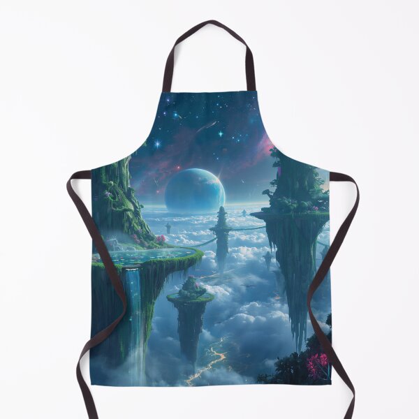 Item preview, Floating Mountain Alien Ecosystem Fantasy Landscape designed and sold by Luminous Wilds.