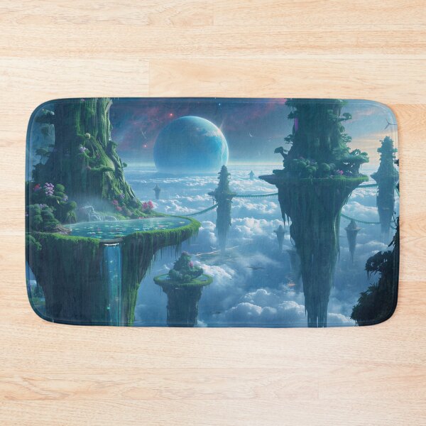Item preview, Floating Mountain Alien Ecosystem Fantasy Landscape designed and sold by Luminous Wilds.