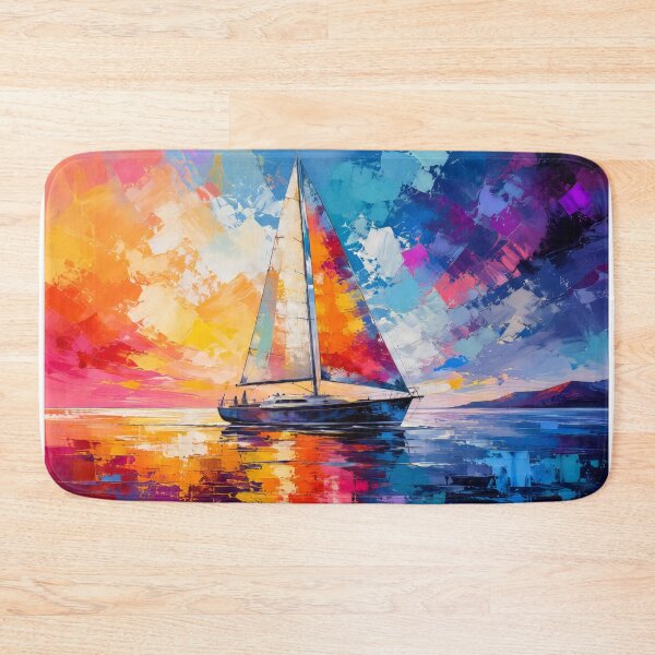 Item preview, Sailboat painting style designed and sold by karlosss.
