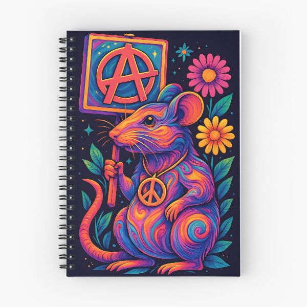 Item preview, Peace, Love & Anarchy Rat designed and sold by theThreadzone.