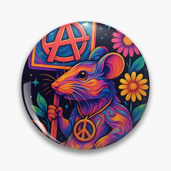 Item preview, Peace, Love & Anarchy Rat designed and sold by theThreadzone.