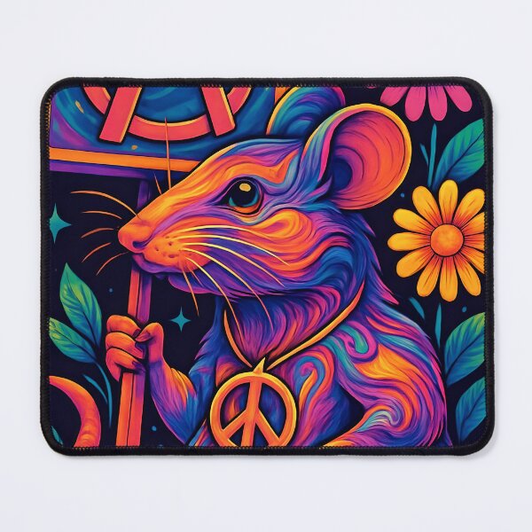 Item preview, Peace, Love & Anarchy Rat designed and sold by theThreadzone.