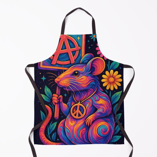 Item preview, Peace, Love & Anarchy Rat designed and sold by theThreadzone.
